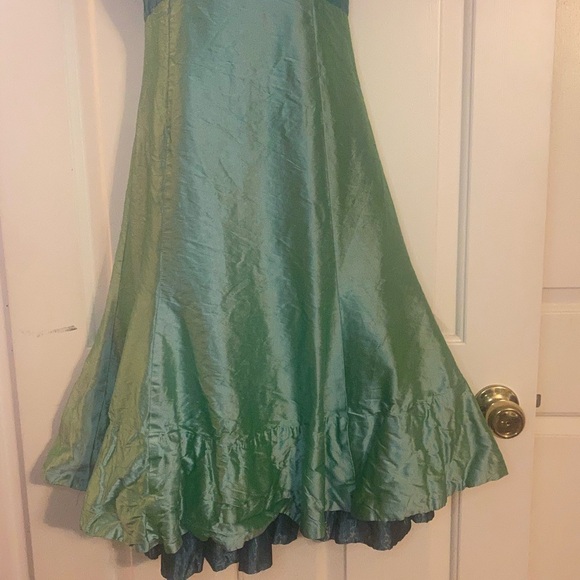 “NICOLE MILLER” Silk Tank Cocktail Mini-Dress - Picture 4 of 12